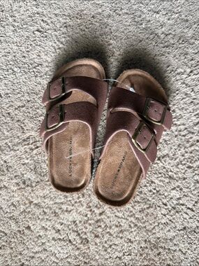Toddler unisex Double Buckle Sandals in Brown - Lucky Brand